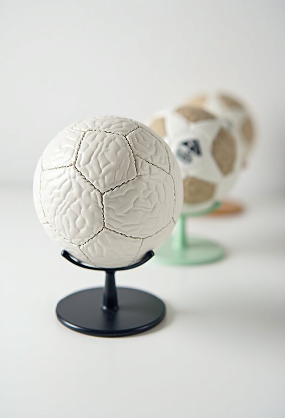 choosing soccer ball stand