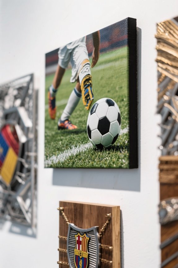 choosing soccer wall art