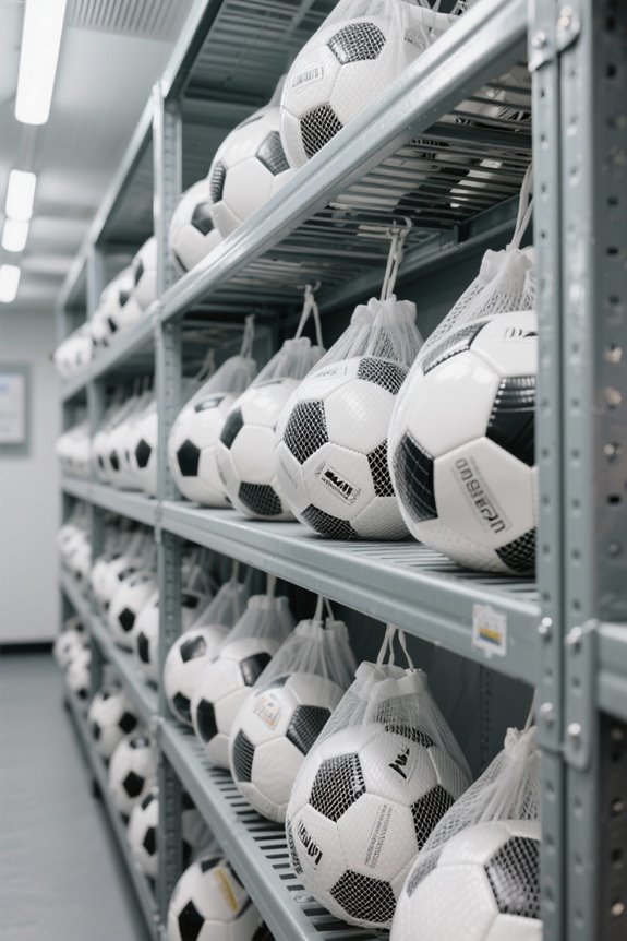 optimal soccer ball storage