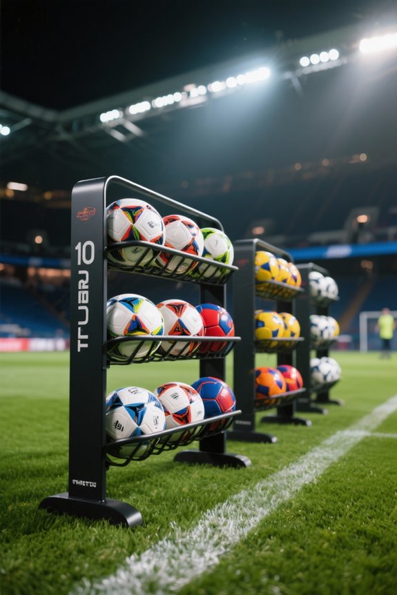 organize sports equipment efficiently