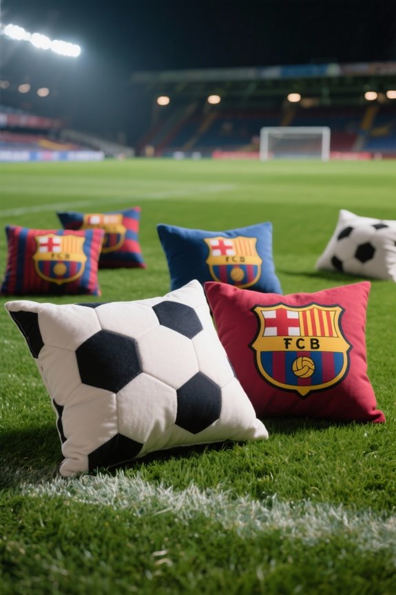 soccer themed comfort pillows collection