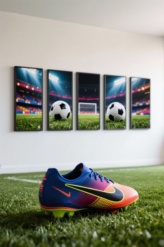 soccer themed home d cor art