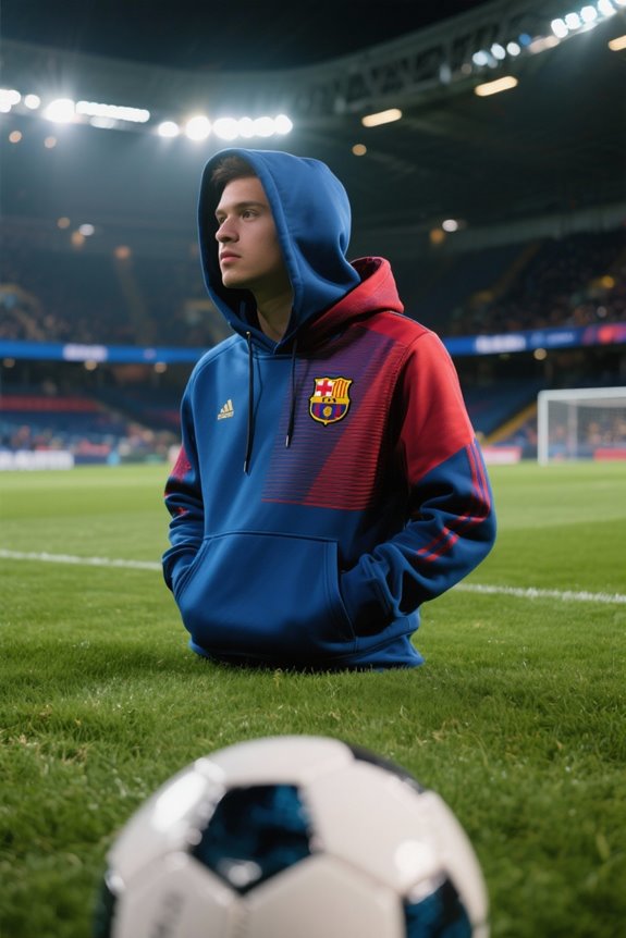 stylish soccer enthusiast hoodies