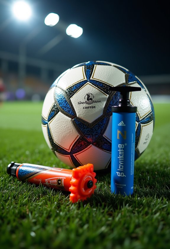 top soccer ball pumps